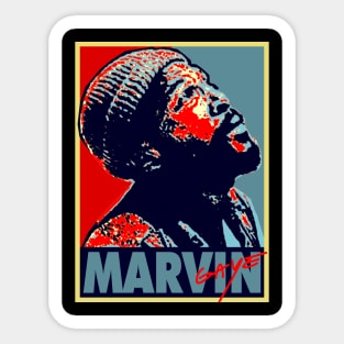 Retro Marvin Gaye Classic 80s Sticker